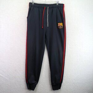 FC Barcelona Pants Mens Large Navy Red Soccer Sweatpants FCB Joggers Laliga UEFA